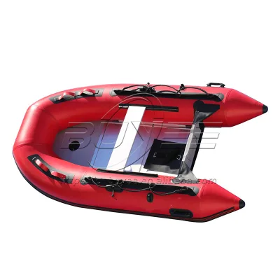 New Design 3 Person 2.7m Thickened PVC Inflatable Boat Rubber Fishing Boat With Aluminum Floor