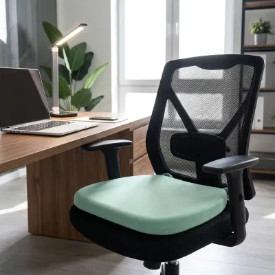 Thick Quilted Seat Cushion Memory Foam Slow Rebound Inner Core Woven Technology Anti Dust Mite Removable Washable