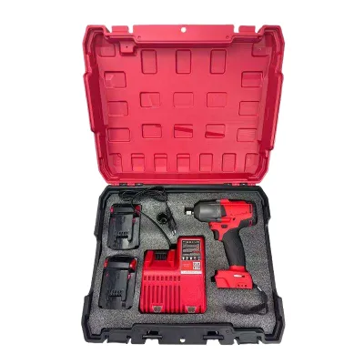 20V Industrial 1300NM Cordless Brushless Motor Impact Wrench Set Compatible Milwau Batteries for Car Truck Repair Customization