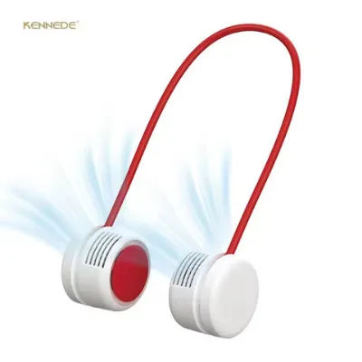 Hands-Free 360 Cooling Neck Fan with Adjustable Airflow & USB Recharge, Ultra-Quiet Portable Personal Fan