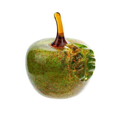Fancy handmade christmas crystal apple for decoration, decorative art apple for home,restaurant,also for gift giving
