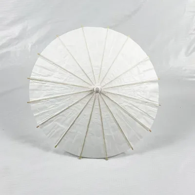 Mini Solid Wooden Decorative Blank Paper Umbrella Diy Factory Wholesale