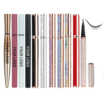 Eyeliner Pen Lash Glue Pen Packing with White Diamond Eyeliner Pen