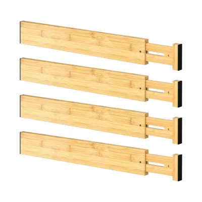 Wholesale High Quality Bamboo Wardrobe Drawer Dividers Foldable Adjustable Partition Storage for Clothes