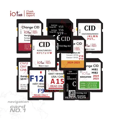 Iotech Car Navigation GPS Card 8gb 16gb 32gb 64gb Change Cid GPS Memory Sd Card