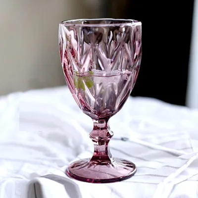 European Style Glass Cup Home Creative Decoration Red Wine Cup Engraving GLASS Goblet