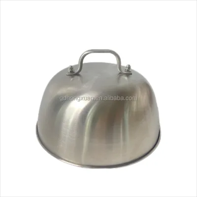 Wholesale 9 Inch 304 Stainless Steel Grill Basting Cover Cheese Melting Dome Burger Cover-Essential BBQ Accessories
