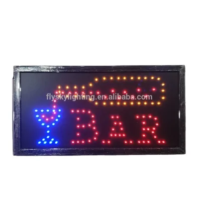 Business LED PVC Bar Sign Eco-Friendly Electric Display for Bar Hotel Shop Decoration
