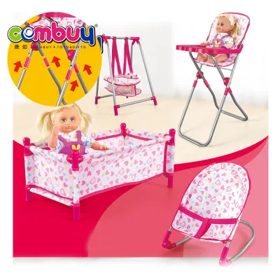 Indoor Pretend Four Set Toy Chair Swing Portable Baby Bed