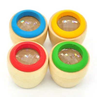 Multi Prism Magic Rainbow Toys Wooden Magical Kaleidoscope Child Telescope Toys Bee Eye Effect Colorful Exciting Educational Toy