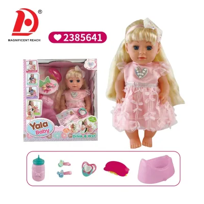 HUADA 2023 Exquisite Birthday Gift Toy 30CM Pee Silicone Reborn Baby Doll Small Chinese Dolls for Girl