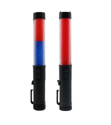Traffic Wand With Strobe Mode Traffic Control Baton Safety LED Flashlight Signal Portable Hand Held Traffic Baton