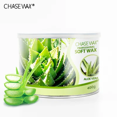 Gentle Texture 14oz Aloe Vera Soft Wax Tin Strips Hair Removal Wax for Body Waxing