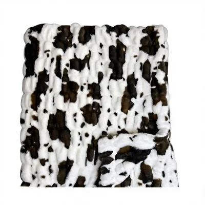 Lot Wholesale Price Luxury Big Chunky Fluffy Faux Fur Throw Blanket for Sofa Home Decoration