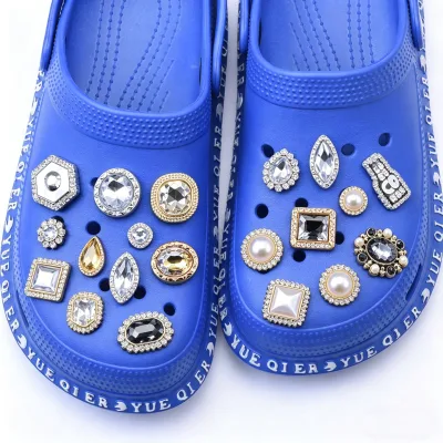 Luxury ABS Shoe Charms - Music & Fashion Themed Clog Charms with Guitar, Microphone & Shell Designs Clog Sandals Shoe Decoration