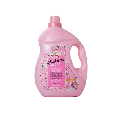 2L Natural Cherry Blossom Scented Laundry Detergent Disposable Cleaners for Apparel Wash Clean Bathroom Bottle Packaged