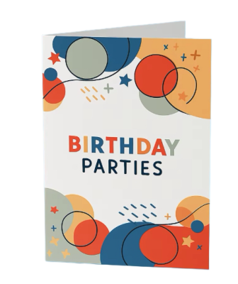 Happy birthday pop card customized shape