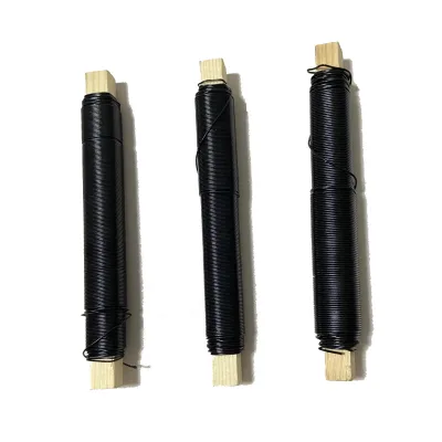 Flexible Colored Handcraft Plastic Coated Stem Wire Decorative Caoted Florist Stub Wire, Florist Spool Wire,Floral Paddle Wire