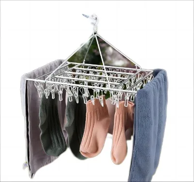 Stainless Steel Multi-clip Hanger Hook Multi-function Home