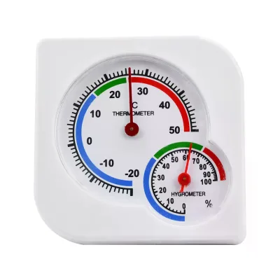 Digital High Accuracy Thermo-Hygrometer K-Type with Window for Indoor Outdoor Wall Greenhouse Garden Home Use