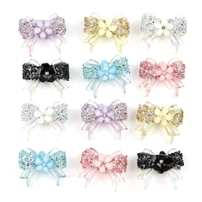 Fancy Beads for Pens,Resin Straight Hole Sakura Bow Beads for Pen Jewelry DIY
