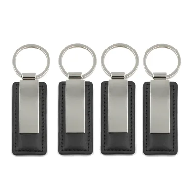 Design Diy Letter Your Own Logo Metal Manufacturers Purple Embossed Leather Car Logo Custom Keychain
