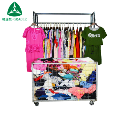 Beautiful Used Fashion Women Dress Used Clothing for Africa