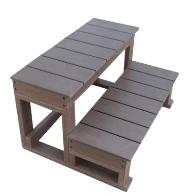 Anti-skidding PS Wooden Step for Pool & Spa
