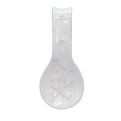 Popular Custom 3D Ceramic Pigeon Spoon Rest Holder Spatula Rest for Cooking Tabletop Spoon Holder