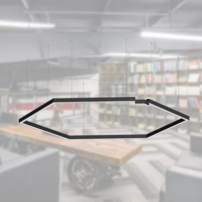 Office Led  Aluminum Profile Linear Led Light Office Led Track Linear Light Cct Dimmable Linkable Led Linear Lights
