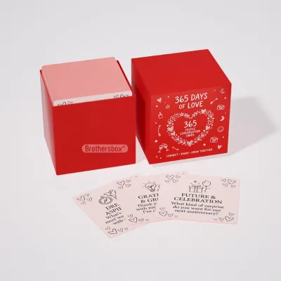 Custom Printing High Quality Lover&Couple Conversation Cards Set Personalized Creative Daily Positive Cards With Box