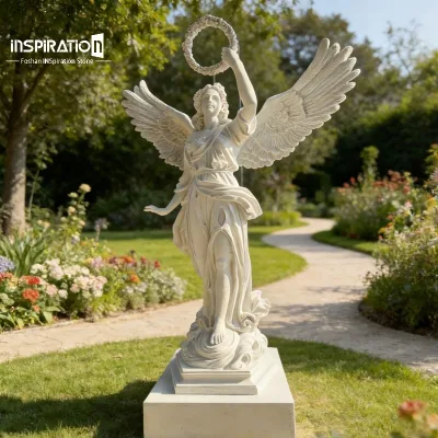 Lightweight Stone Adonis Sculpture for Beauty Spa Decor Cast Stone European Figure Statue
