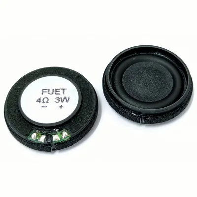 Round 26MM Composite Diaphragm Stable Acoustic Performance 4 Ohm 3W Small Circular Low Distortion Audio Speaker for Electronics