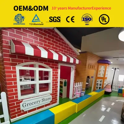 Post Office Themed Role Play House for Commercial Indoor Play Zones, Kids Amusement Park & Playground