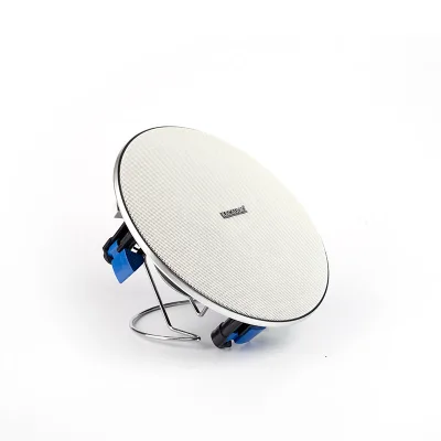 Factory Customized 6.5" 20w PA Public Address System Loudspeaker Echo Stereo Audio in Ceiling 100v Co-axial Speaker