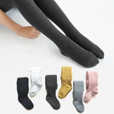 Wholesale Plain Colors Cotton Tights, Cheap Price Solid Color Baby Cotton Tights