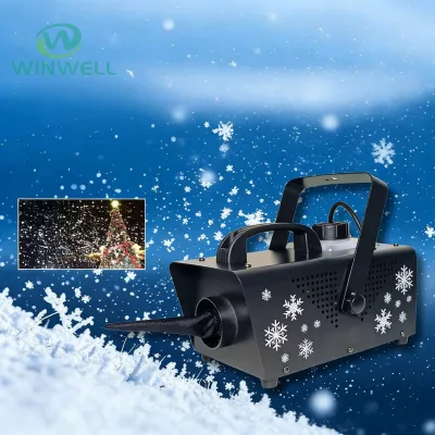 Winwell Jet 3-5m Snow Machine Special Effect Snow Cannon 600W DMX512 Control Indoor Snow Making Machine for Wedding