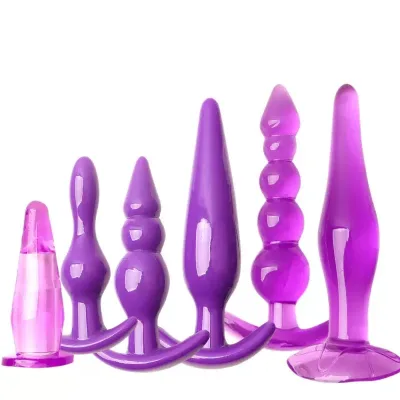Hot Selling 6PCS Anal Plug Sets Prostate Butt Plug Massager Dildo Sex Toys Anus