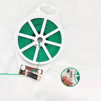 Customization PE Plant Supporting 50 m 100m Garden Binding Wire with Cutter Garden Supplies for Outdoor Gardening Accessories