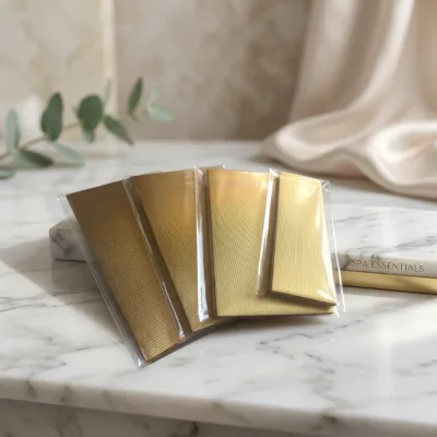 Oil-Resistant Soft Disposable Square Gold Chocolate Wrapping Aluminum Foil 10cm10cm Food-Grade with Paper