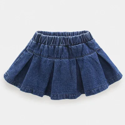 HANO Summer Kids Denim Skirt Newest Jeans Girls A-Line Dress for 3-8Y Children Baby Young Girl Skirt