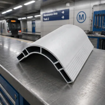 6061 6063 T5 T6 Aluminum Extrusion Anodized Industrial Profiles for Subway Train Applications