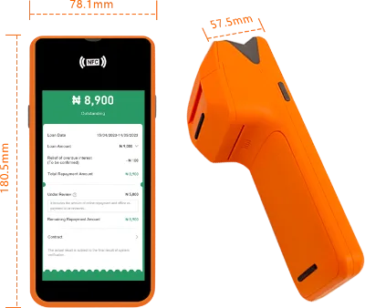 5.5 Inch Touch Screen Android OS Portable Handheld Pos Terminal