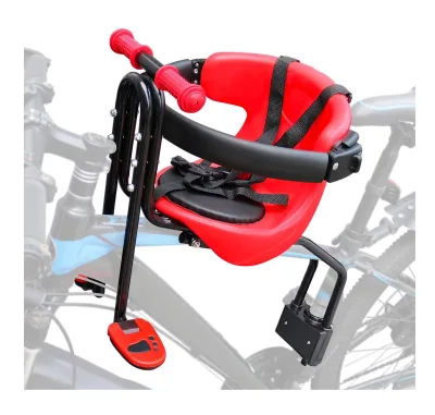 Universal Bicycle Kid Front Seat Detachable Children Baby Bicycle Front Chair With Guardrail Safety Belt