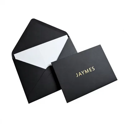 White Custom High End Paper Gift Envelope Business Card Packaging Wedding Invitation Envelope