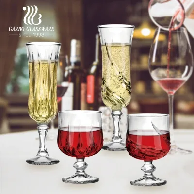 Vintage Beer New Toasting Wine Glasses Wholesale Machine Pressed Wine Cup Clear Brandy Goblet Glass for Christmas Thanksgiving