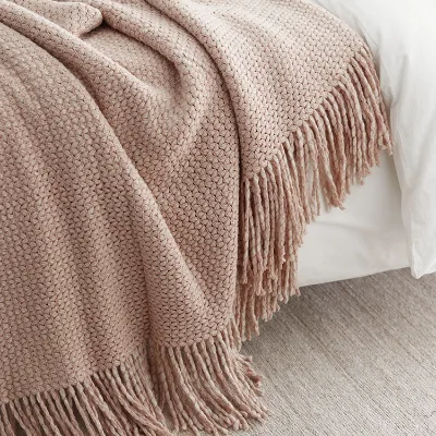 Baby Blanket for Nursery Baby Blanket for Stroller Knitted Baby Blanket Soft Baby Blanket Waffle Knit Baby Blanket