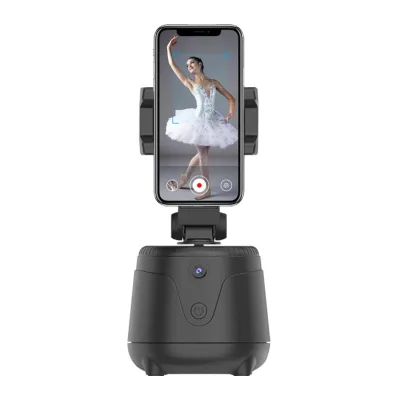 New Camera Accessories 360-Degree AI Face Tripod Heads Tracking Holder(Black)