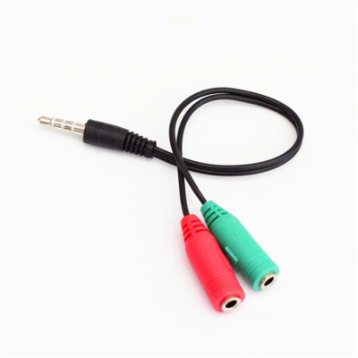 3.5mm Audio Splitter Cable Mic Earphone Headphones Jack Stereo Splitter 1 to 2