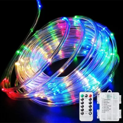 Waterproof PVC Pipe Light String with Solar Energy IP44 for Outdoor Garden for Christmas & Holiday Decorations